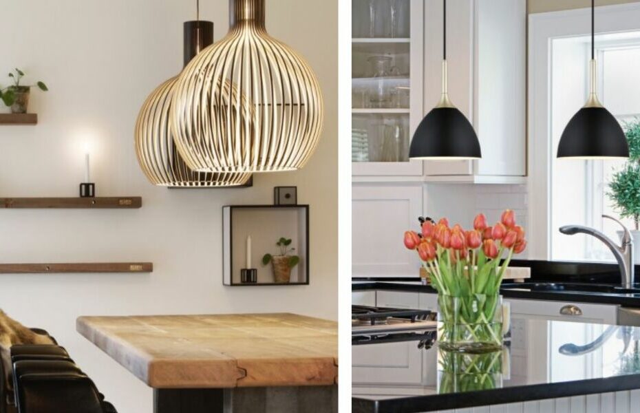 tips til lys og lamper over kjøkkenøy
