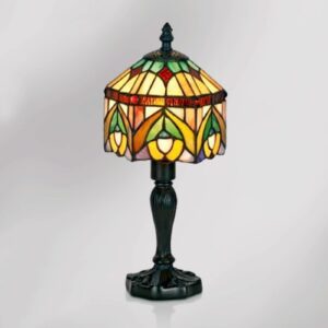 Dekorativ bordslampa Jamilia i tiffanystil
