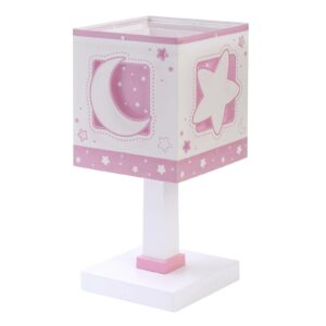 Bordslampa för barnrum Moonlight, rosa