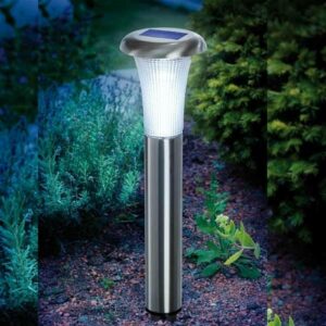 Solarlampa Vesuv i rostfritt stål