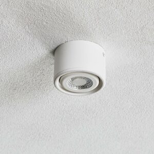 Svängbart huvud – LED-downlight Anzio, vit