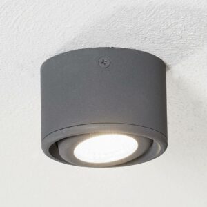 Svängbart huvud – LED-downlight Anzio, antracit