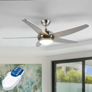 Starluna Anneka LED-takfläkt, silver