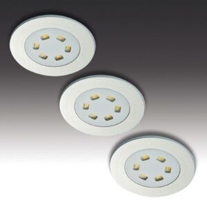 3dels-set LED-inbyggnadslampa R 55