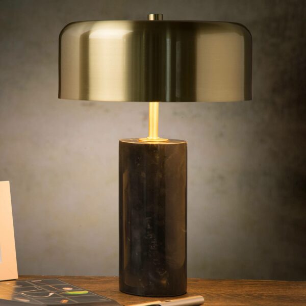 Bordslampa Mirasol svart marmor