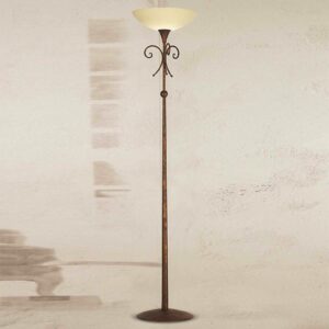 Golvlampa Federico i antik-brunt