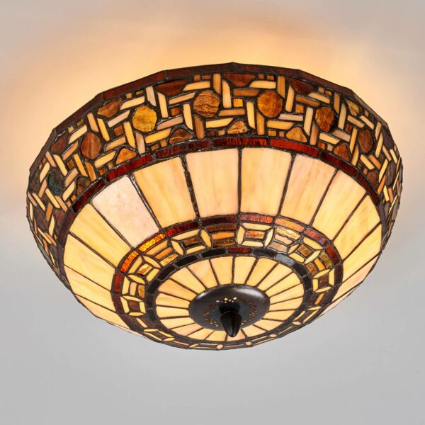 Wilma – taklampa i Tiffany-stil