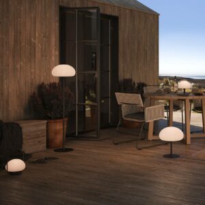LED-golvlampa Sponge floor för terrassen
