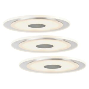 Enkel LED-inbyggnadslampa Whirl, 3dels-set