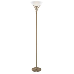 Tidlös golvlampa LINEAS antikmässing