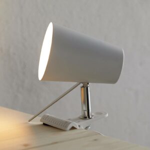 Vit klämlampa Clampspots i modern optik