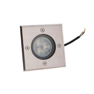 Kantig LED-golvinbyggnadsspot Ava, IP67
