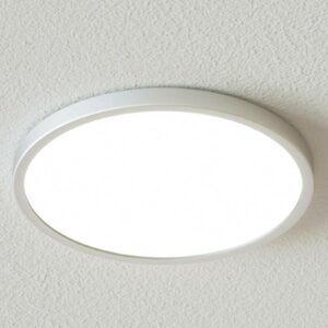 Rund LED-taklampa Solvie i silver