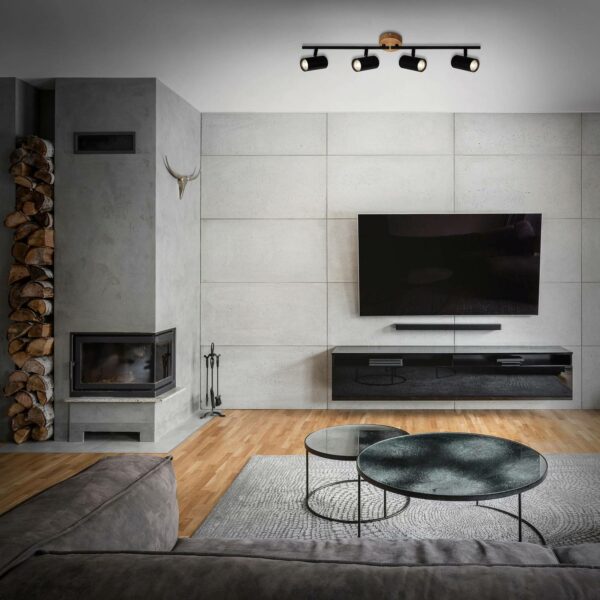 Wood & Style 2920 takspotlight, 4 lampor