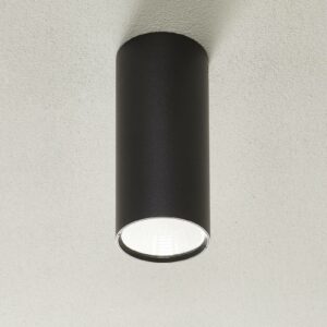 Lucande Takio LED-downlight 2 700 K Ø 10 cm svart