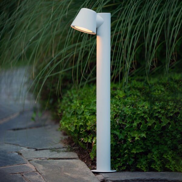 Vit LED-gånglampa Dingo med GU10-LED