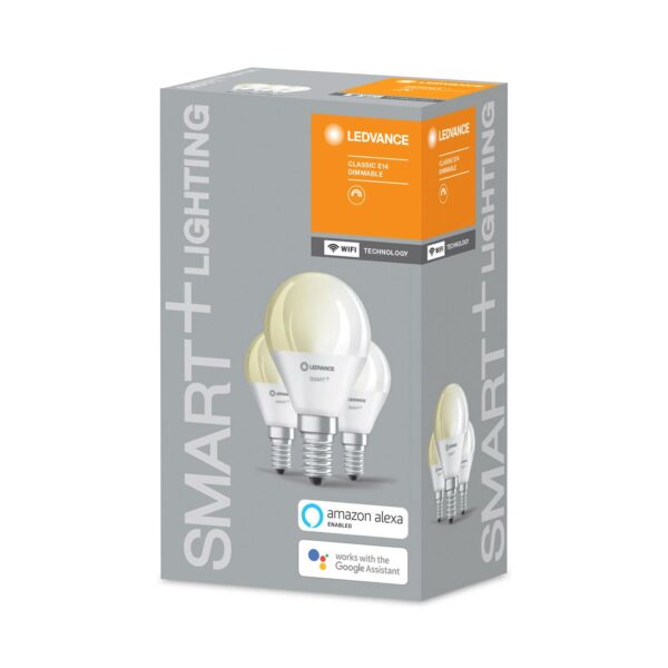 LEDVANCE SMART+ WiFi E14 5 W droppe 2 700 K 3-pack
